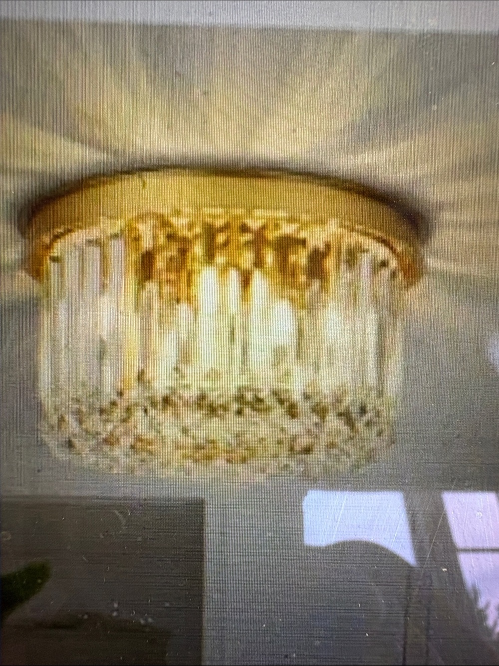 Gold Crystal Flush Mount Ceiling Light